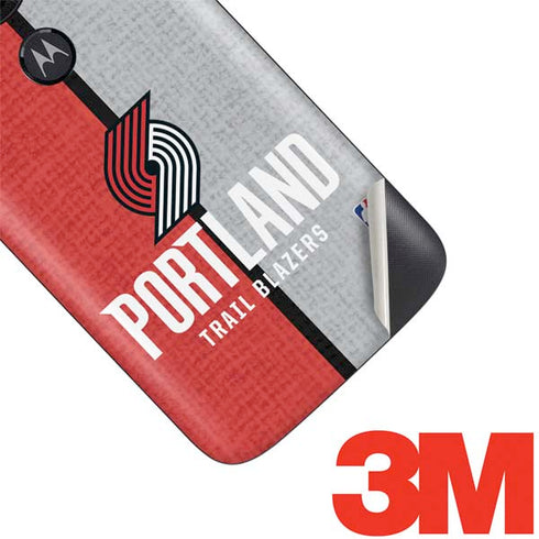 NBA Portland Trail Blazers Canvas Moto E5 Play Skin